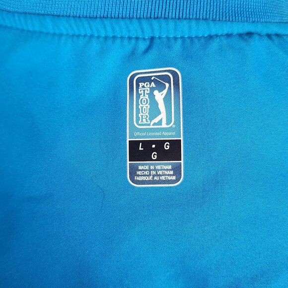 PGA Tour Blue V Neck Pullover Golf Windbreaker Size LG - Picture 4 of 6
